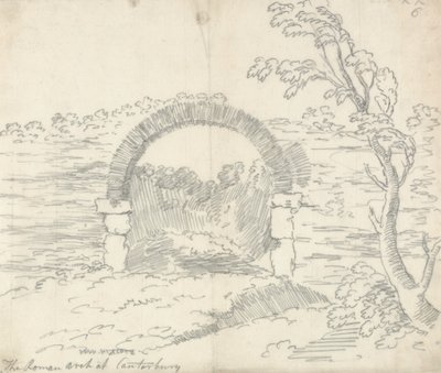 The Roman Arch at Canterbury by John Robert Cozens