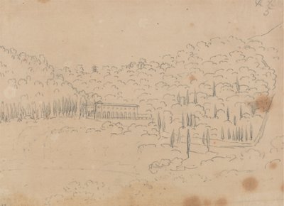 View of a Villa by John Robert Cozens