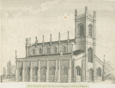 Rugeley Church by John Robert Fernyhough