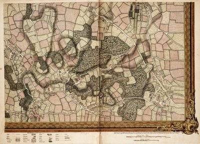 Map of Mottingham, Bromley and Chislehurst by John Rocque
