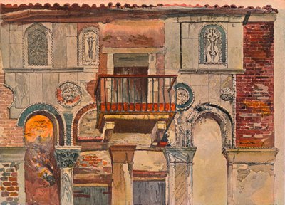 Fondaco De Turchi, Venice, c. 1853 by John Ruskin