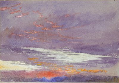 Study of Dawn: purple Clouds, March 1868 by John Ruskin