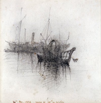 Study of Shipping by John Ruskin