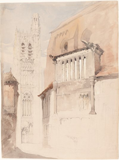 Tower of the Cathedral at Sens by John Ruskin