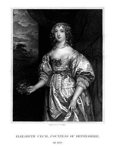 Elizabeth Cecil, Countess of Devonshire, 1824 by John Samuel Agar