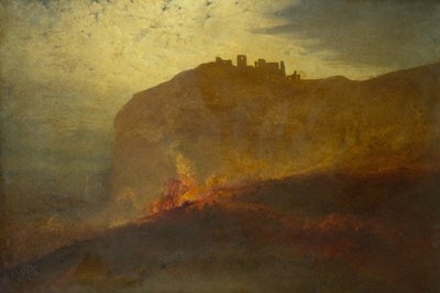 Caregg Cennen Castle by John Samuel Raven