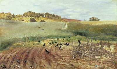 The Rooks Parliament, 1858 by John Samuel Raven