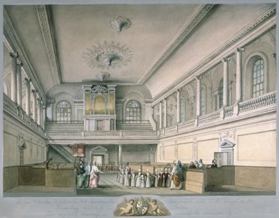 The Foundling Hospital Chapel Looking West, 1773 by John Sanders