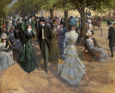 Church Parade, Hyde Park by John Sanderson Wells