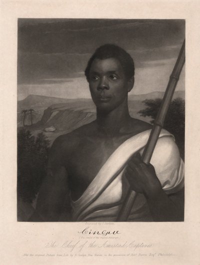 Cinque, Chief of the Amistad Captives by John Sartain