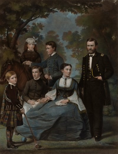 General Grant and His Family by John Sartain