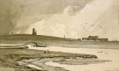 Blakeney Church and Wiveton Hall, 1818 by John Sell Cotman