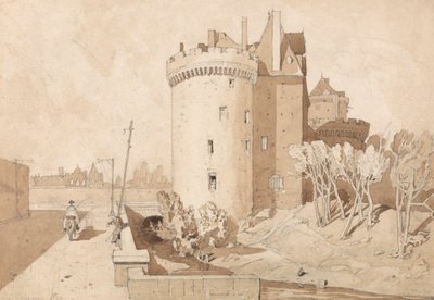Castle at Alencon by John Sell Cotman