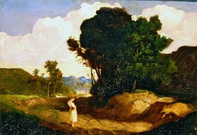 Landscape with Figure by John Sell Cotman