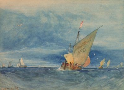 Off Lowestoft: Fresh Breeze by John Sell Cotman