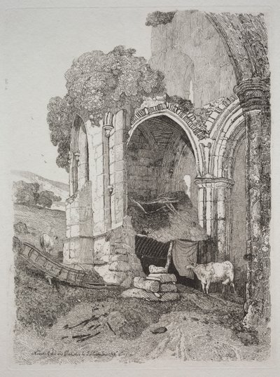Rievaulx Abbey, Yorkshire, 1810 by John Sell Cotman