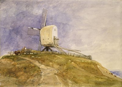 Windmill on a Hill, 19th Century by John Sell Cotman