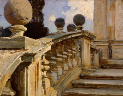 A Balustrade, c1880-1920 by John Singer Sargent