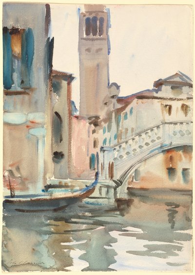 A Bridge and Campanile, Venice by John Singer Sargent