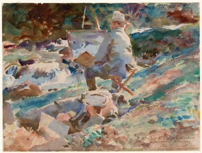 An Artist at His Easel by John Singer Sargent