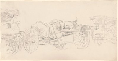 Cannon Trailers, France by John Singer Sargent