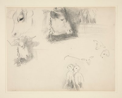 Cows and Sheep by John Singer Sargent