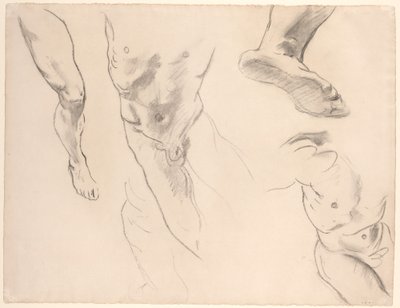 Figure Studies of a Nude Youth by John Singer Sargent