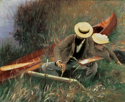 Paul Helleu Sketching his Wife, 1889 by John Singer Sargent
