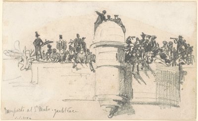 Ramparts at St. Malo Yacht Race by John Singer Sargent