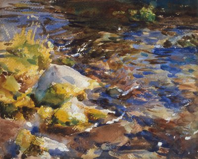 Reflections: Rocks and Water by John Singer Sargent