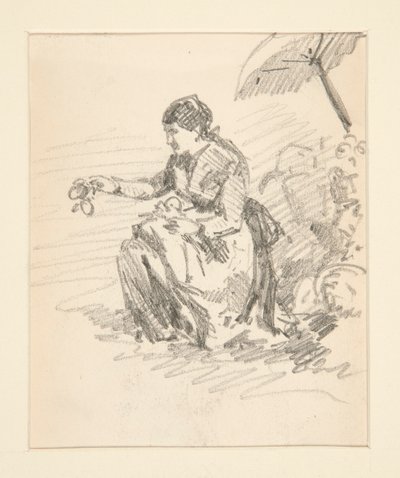 Seated Figure of a Woman by John Singer Sargent