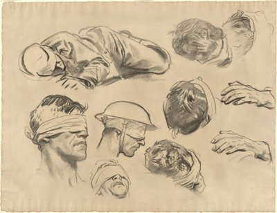 Studies for "Gassed" by John Singer Sargent
