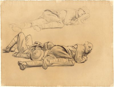 Studies for Gassed, 1918-1919 by John Singer Sargent