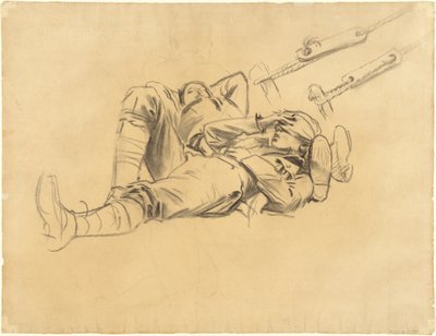 Studies for "Gassed" (recto) by John Singer Sargent