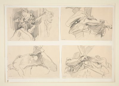 Studies of Cellini by John Singer Sargent