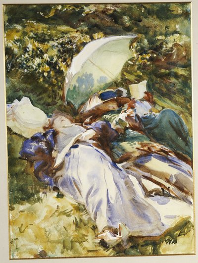 The Green Parasol by John Singer Sargent