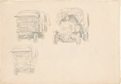 Trucks (recto) by John Singer Sargent