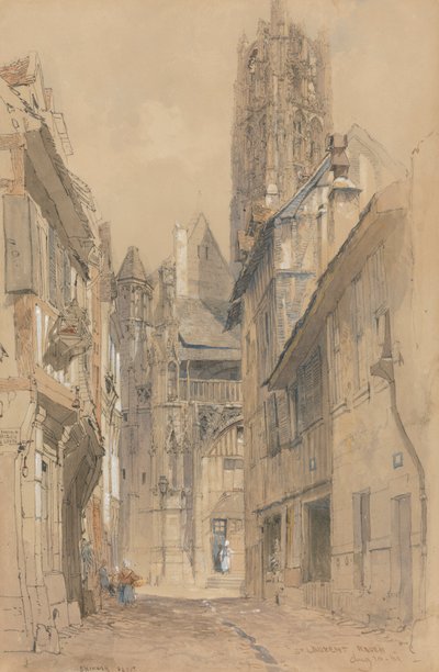 The Church of St. Laurent by John Skinner Prout