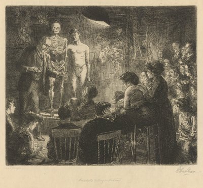 Anschutz Talking on Anatomy by John French Sloan