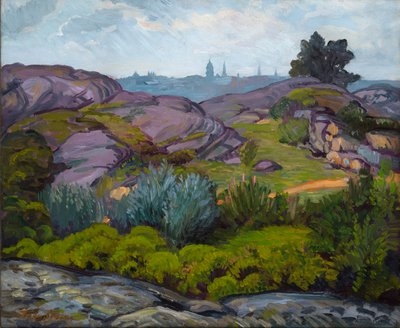 Path Through Rocks and Bushes by John French Sloan