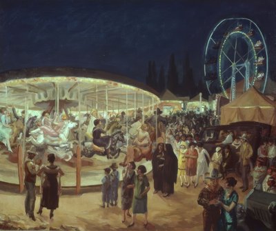Wandering Carnival, Santa Fe by John French Sloan