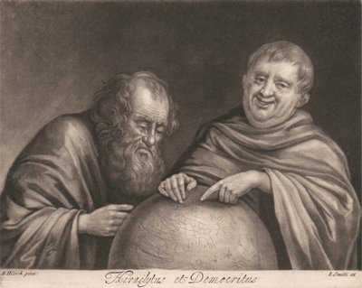 Heraclitus and Democritus by John Smith