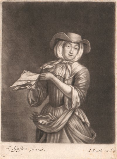 Woman Selling Music by John Smith