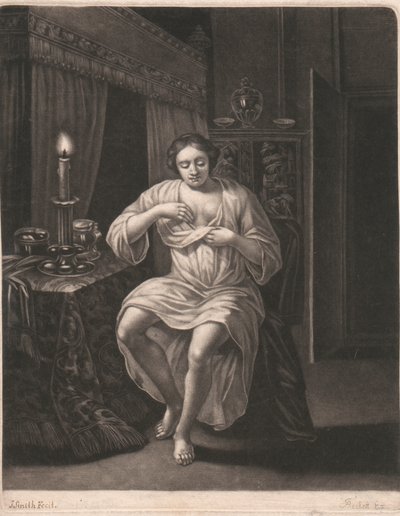 Woman Undressing by John Smith