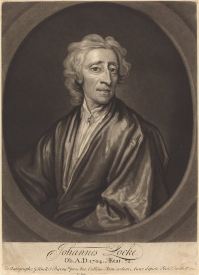 John Locke by John Smith after Sir Godfrey Kneller