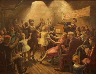 The Gospel Train by John Steuart Curry
