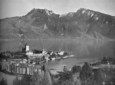 Spiez, on Lake Thun, 1910 by John Swain and Son