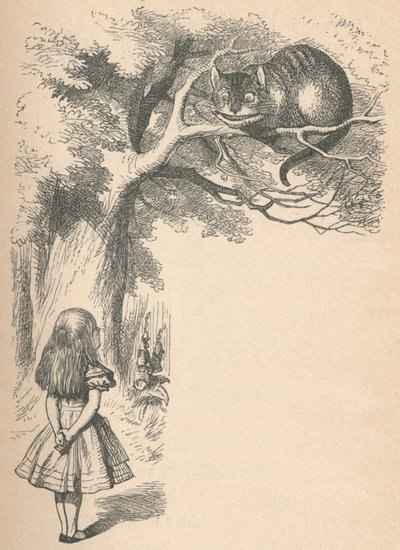 Alice and the Cheshire Cat by John Tenniel