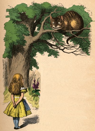 Alice and the Cheshire Cat by John Tenniel