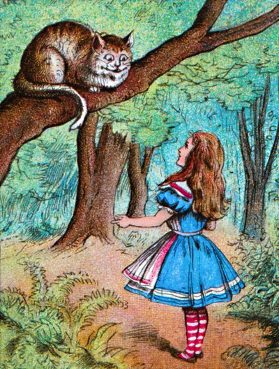 Alice and the Cheshire Cat by John Tenniel